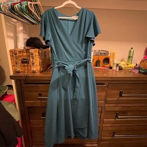 Teal business/cocktail dress size 16